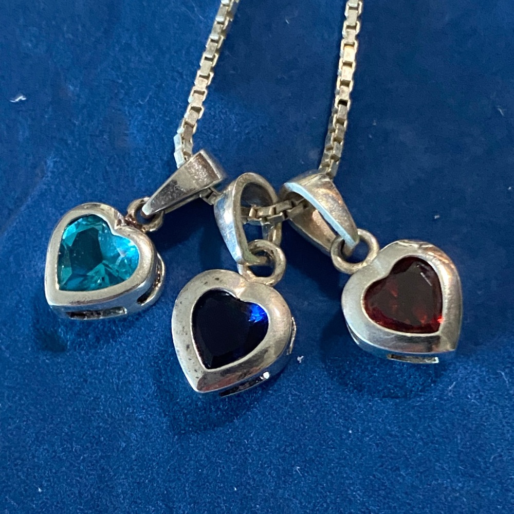 Gemstone Heart Pendant Necklace